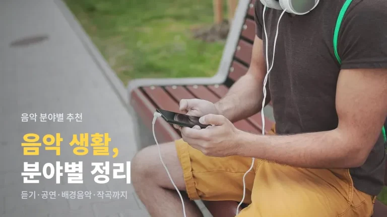 PC로 음악 즐길 때 분야별로 찾아가면 좋은 곳 - 스트리밍, 공연 정보, 무료 배경음악, 악보와 작곡 도구